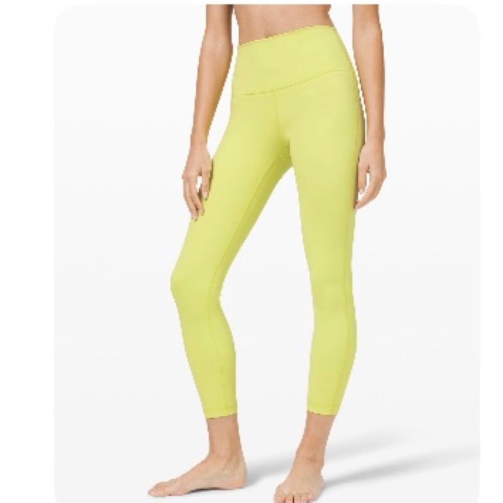 Lululemon legging 25 inch lemon vibe
